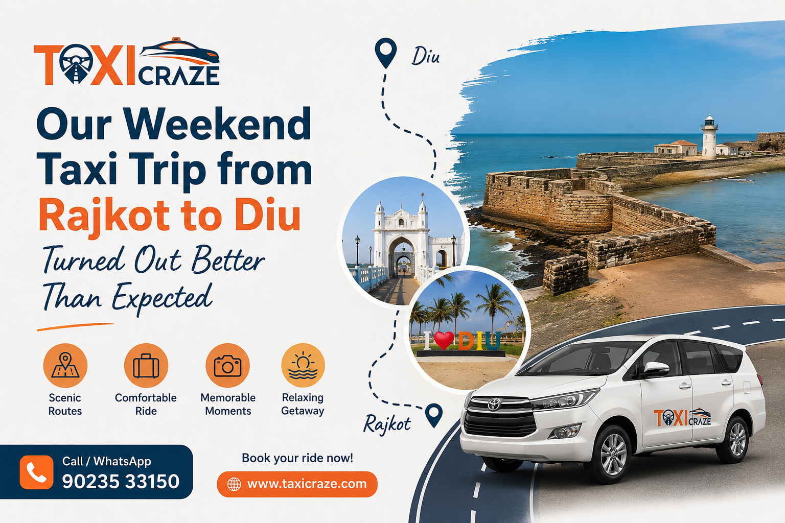 Our Weekend Taxi Trip from Rajkot to Diu Turned Out Better Than Expected img
