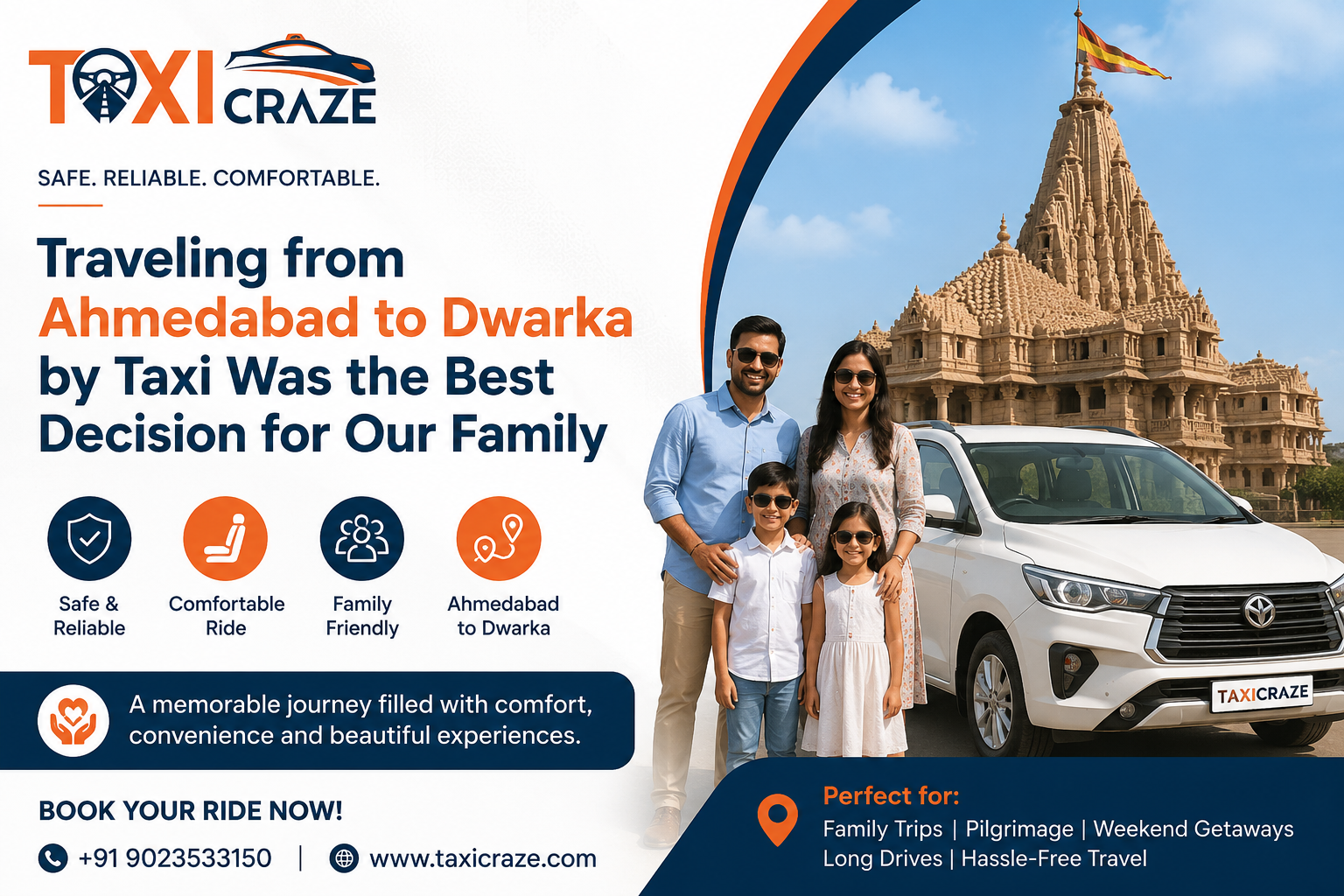 Traveling from Ahmedabad to Dwarka by Taxi Was the Best Decision for Our Family img