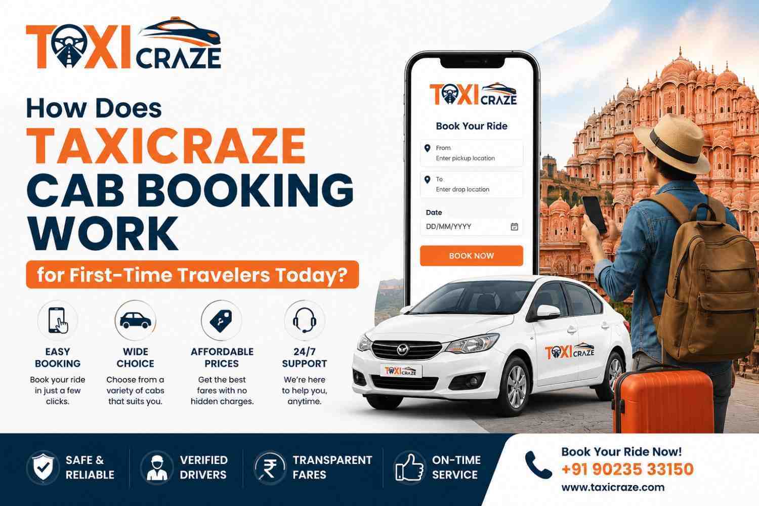 How Does Taxicraze Cab Booking Work for First-Time Travelers Today? img