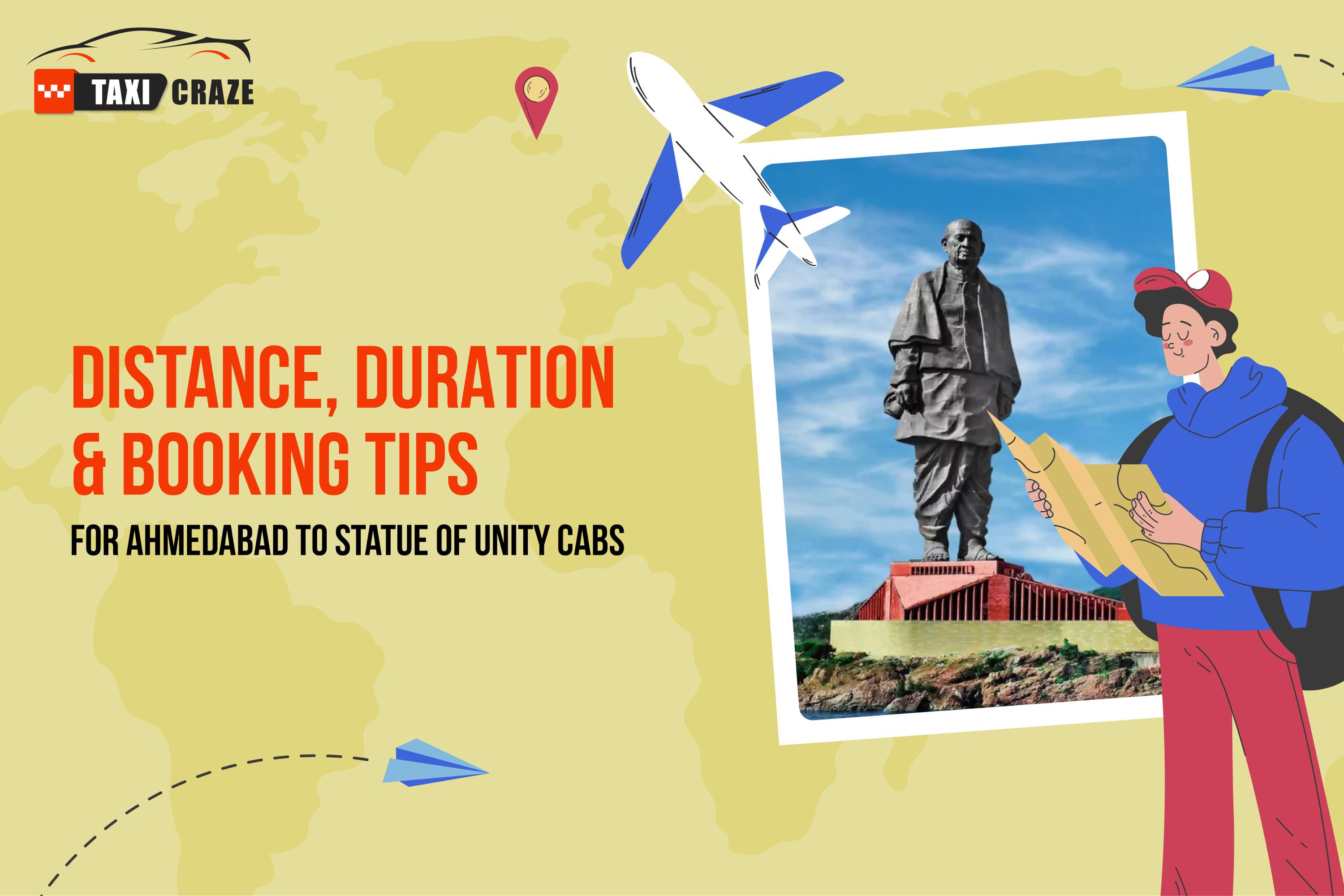 Distance, Duration & Booking Tips for Ahmedabad to Statue of Unity Cabs img